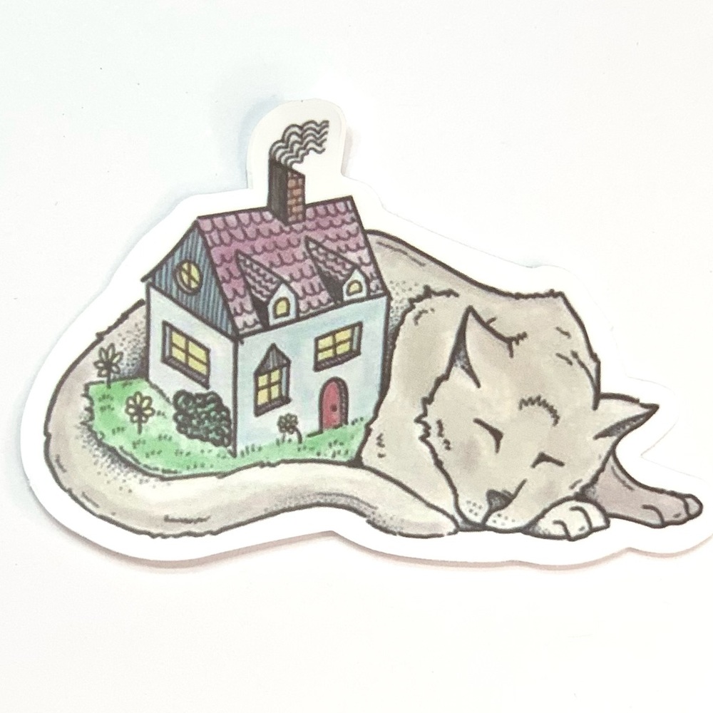 House Cat Vinyl Sticker